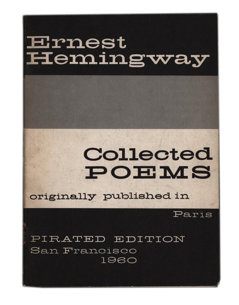Item #60517 Collected Poems. Ernest HEMINGWAY.