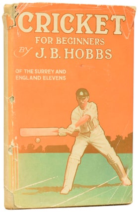 Item #60936 Cricket for Beginners. Jack HOBBS