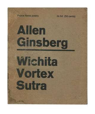 Item #61482 Wichita Vortex Sutra. Allen GINSBERG
