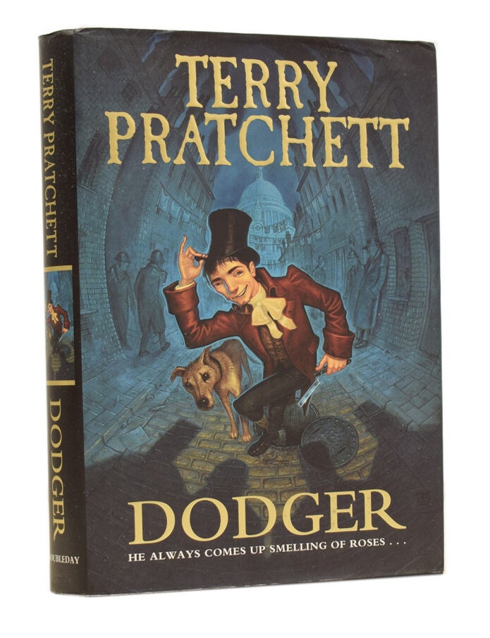 Item #62552 Dodger. Terry PRATCHETT, Sir.