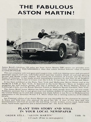 Thunderball. Press Book [Exhibitor's Campaign Book].