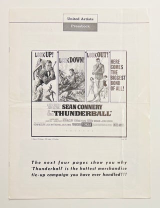 Item #62894 Thunderball. Press Book [Exhibitor's Campaign Book]. Ian FLEMING, James Bond films
