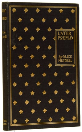 Item #62904 Later Poems. Alice MEYNELL