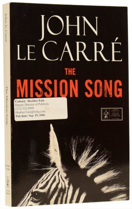 Item #62920 The Mission Song. John LE CARRÉ, David John Moore CORNWELL