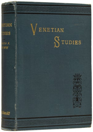 Item #63612 Venetian Studies. Horatio F. BROWN