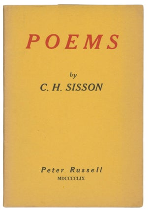 Item #63622 Poems. C. H. SISSON