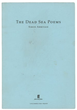 Item #63625 The Dead Sea Poems. Simon ARMITAGE, born 1963