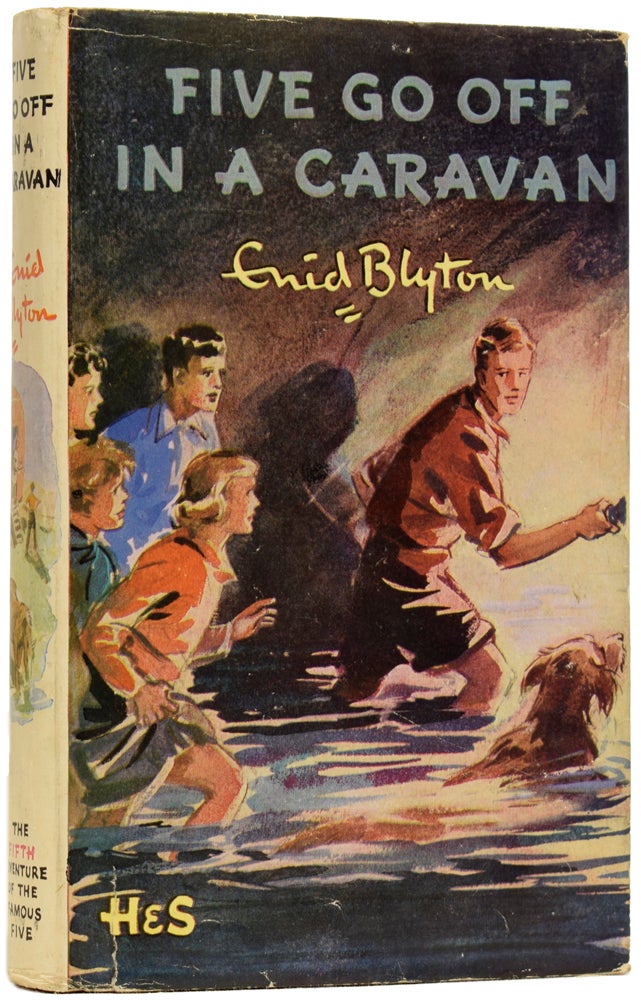 Item #63753 Five go off in a Caravan. Being the Fifth Adventure of Julian, Dick, George, Anne and Timmy the Dog. Enid BLYTON, Eileen SOPER.