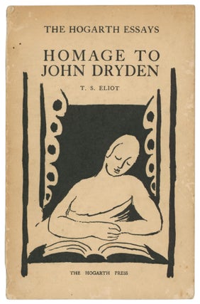 Item #63982 Homage to John Dryden. Three Essays on Poetry of the Seventeenth Century. The Hogarth...