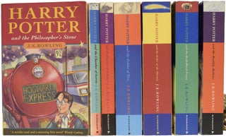 Item #64121 Harry Potter Series, Complete UK paperback set. Being: The Philosopher's Stone;...