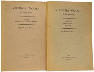 Item #64455 Virginia Woolf: A Biography. Volumes One and Two: Virginia Stephen 1882-1912; Mrs...