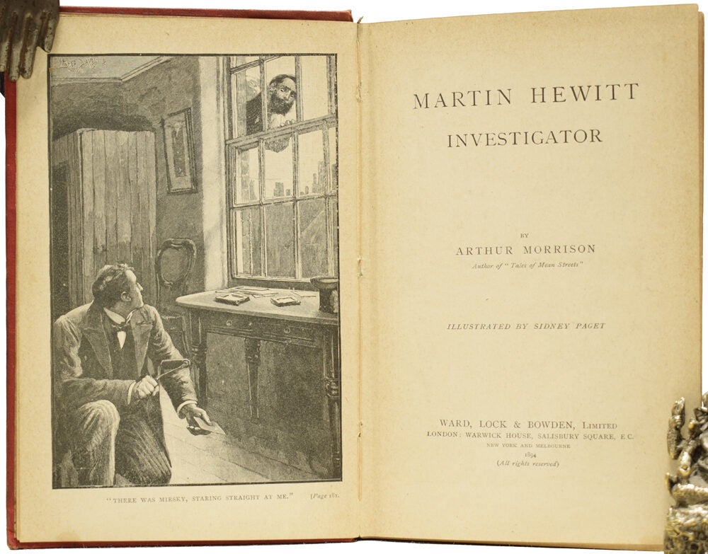 Martin Hewitt Investigator. Illustrated by Sidney Paget | Arthur MORRISON
