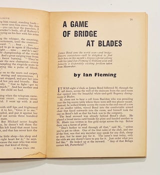 Item #64600 Contributes 'A Game of Bridge at Blades' [Moonraker] contained within 'Argosy'...