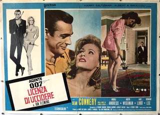 Item #64608 [Dr. No, United Artists, 1962] Agent 007 Licence to Kill. Poster collection. Ian -...