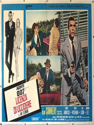 [Dr. No, United Artists, 1962] Agent 007 Licence to Kill. Poster collection.