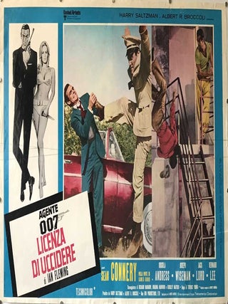[Dr. No, United Artists, 1962] Agent 007 Licence to Kill. Poster collection.