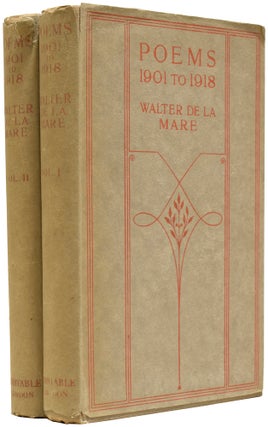 Item #64878 Poems 1901-1918. Walter DE LA MARE