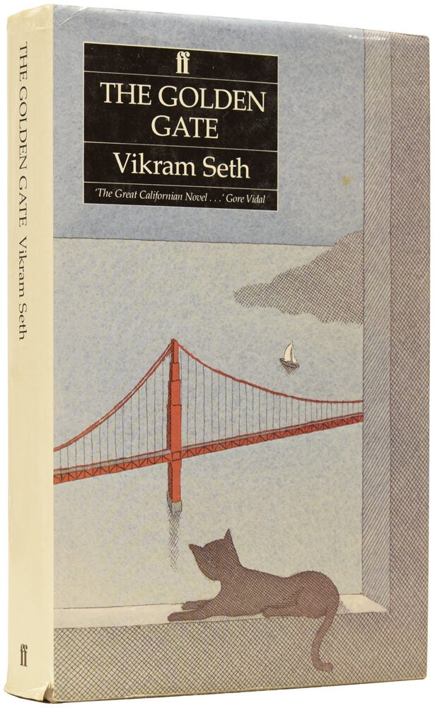 Portrait of Vikram Seth, author of The Golden Gate