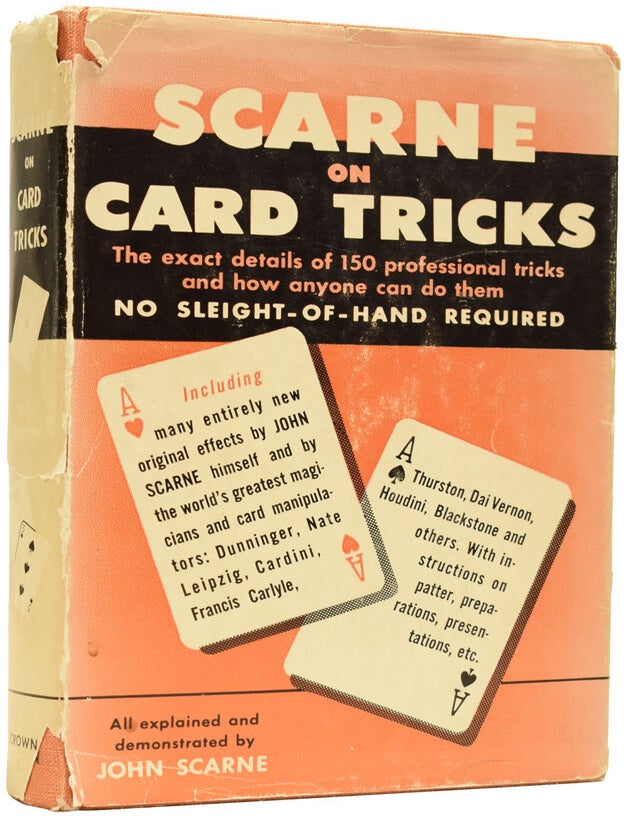Item #64945 Scarne on Cards Tricks. John SCARNE.