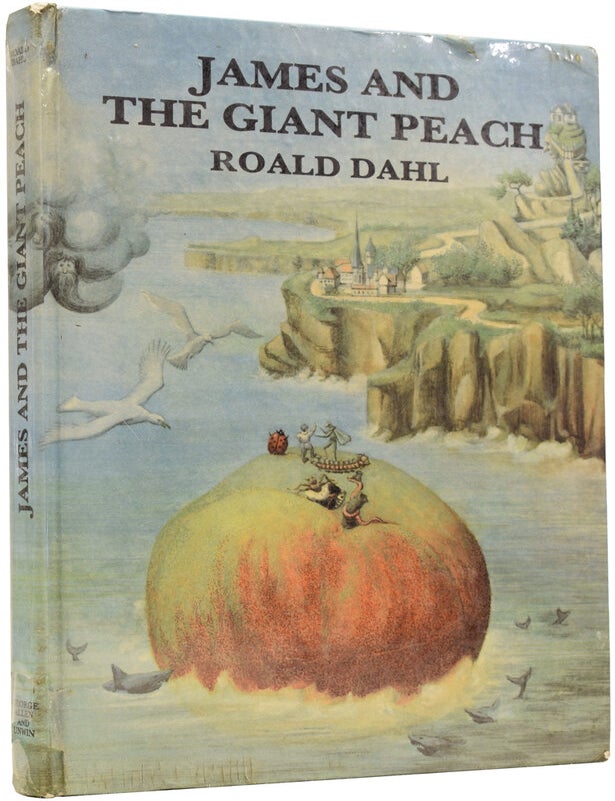 Item #65016 James and The Giant Peach. A Children's Story. Illustrated by Michael Simeon. Roald DAHL, Michael SIMEON.