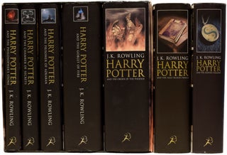 Item #65778 Harry Potter Series, Complete UK Adult harback set. Being: The Philosopher's Stone;...