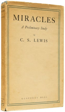 Item #65841 Miracles. A Preliminary Study. C. S. LEWIS