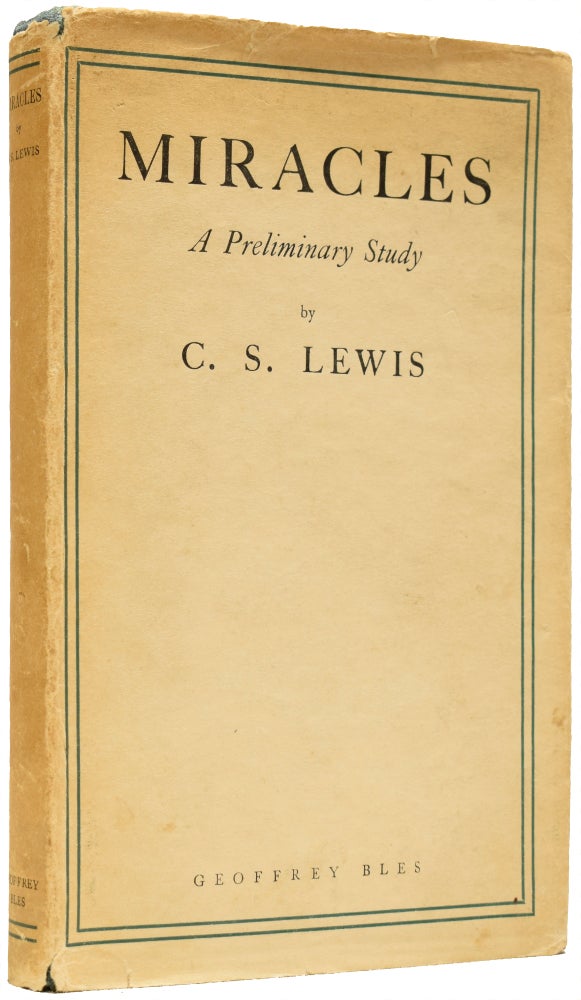 Item #65841 Miracles. A Preliminary Study. C. S. LEWIS.