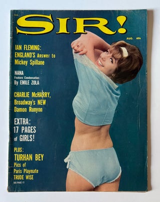 Item #66314 'Ian Fleming: England's Answer to Mickey Spillane' in Sir! magazine, August 1963. IAN...