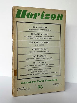 Item #66346 'Where Shall John Go? -Jamaica' [in] 'Horizon' Magazine. Edited by Cyril Connolly...