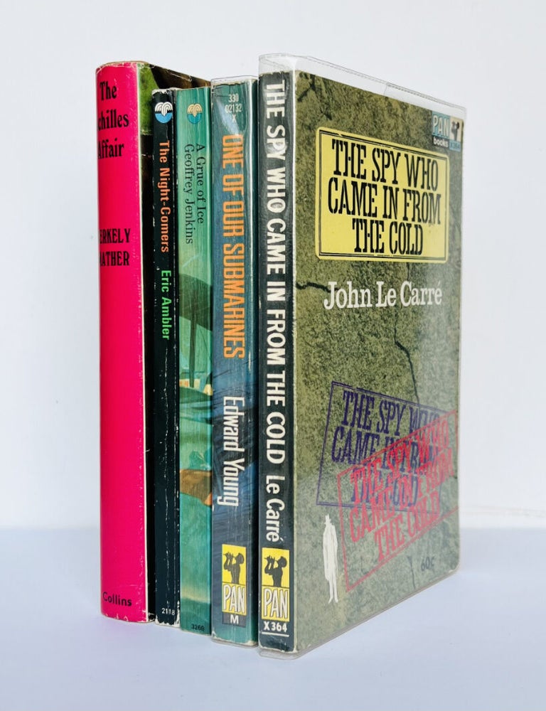 Item #66632 The Spy Who Came In From The Cold, with four other volumes featuring supporting quotes by Ian Fleming. IAN FLEMING / Bondiana, John LE CARR&Eacute;.