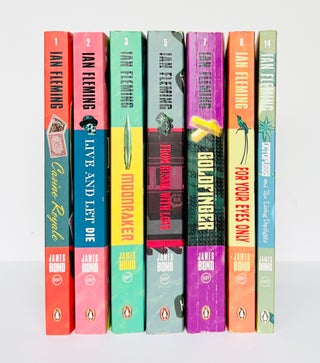 Item #66711 Group of 'Bond Re-jacketed' paperback series. Comprising: Casino Royale, Live and Let...