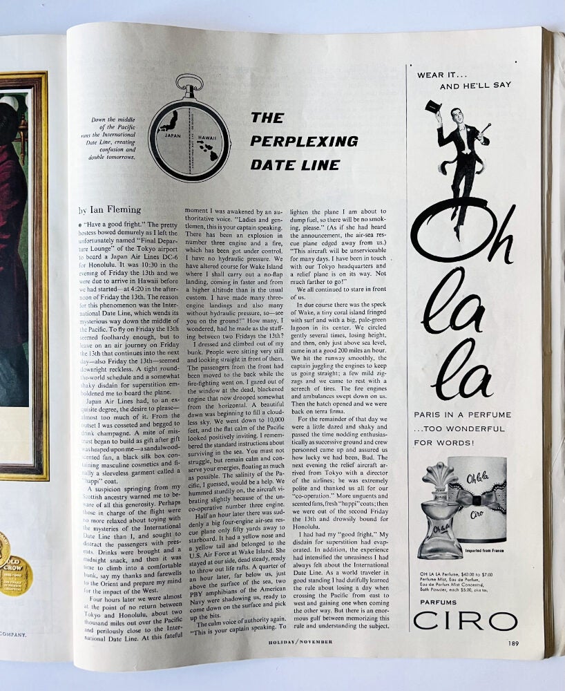 'The Perplexing Date Line' contained within 'Holiday' magazine. Vol. 28 ...