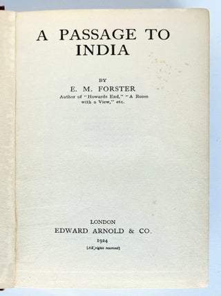 A Passage to India.
