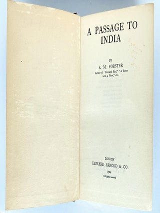 A Passage to India.