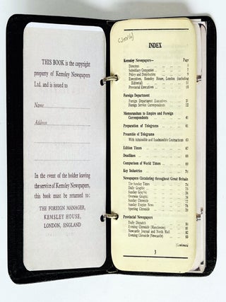The Organisation of a Foreign News Service [Kemsley Newspapers Reference Book].