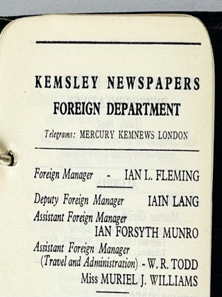 The Organisation of a Foreign News Service [Kemsley Newspapers Reference Book].