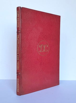 Item #67317 Translations & Verses. Ian Fleming association, Duff COOPER, DSO, 1890 - 1954, Sir