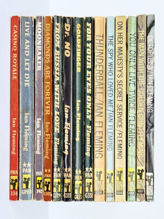 Item #67408 Complete Paperback First Editions of Ian Fleming's James Bond Novels....