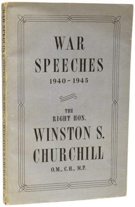 Item #67471 War Speeches 1940-1945. Winston Spencer CHURCHILL, Sir