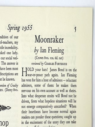 'Moonraker' review contained within 'Now and Then' magazine, Number 94, Spring 1955.