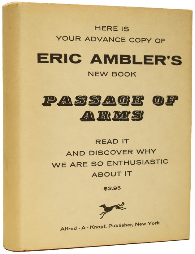 Item #67632 Passage of Arms. Eric AMBLER.