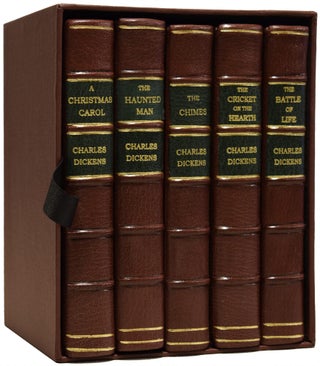 Item #67655 The Christmas Books. Being; A Christmas Carol, The Chimes, The Cricket on the Hearth,...