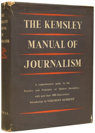 Item #67658 The Kemsley Manual of Journalism. Ian Lancaster FLEMING