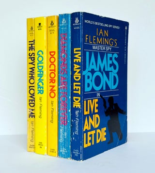Item #67678 Group of Berkley series uniform James Bond paperbacks. Comprising: Live and let Die,...