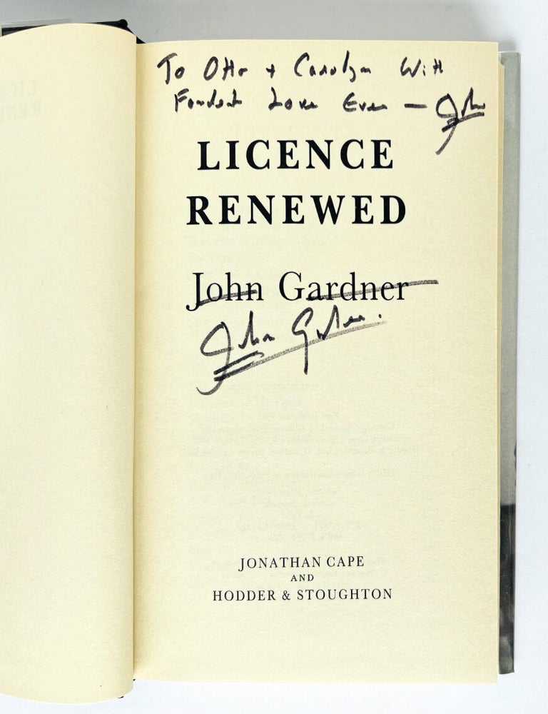 Item #67727 Licence Renewed. James Bond 007. Ian FLEMING, John GARDNER.