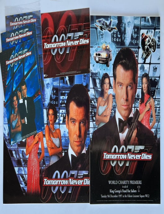 Item #67814 Tomorrow Never Dies [printed ephemera]. Ian Lancaster FLEMING.