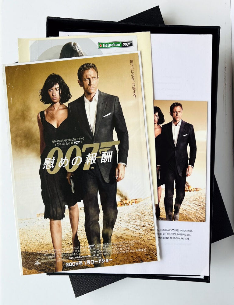 Item #67829 Quantum of Solace [printed ephemera]. Ian Lancaster FLEMING.