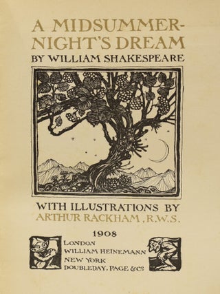 A Midsummer Night's Dream. With Illustrations by Arthur Rackham.