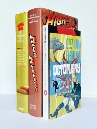 [James Bond novels] Group of Anthologies and Omnibus editions, with entire or partial content from Ian Fleming. Comprising The Spy's Bedside Book (1957), To Catch A Spy (1965), Reader's Digest Condensed Books (1966), Three Great Adventure Stories (1972), Great Stories of Mystery & Suspense (1977), Dr. No & From Russia, With Love (1984), James Bond 007 (1988), Octopussy & 007 In New York (2008), Quantum of Solace (2008).