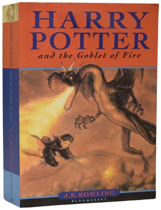 Item #68266 Harry Potter and the Goblet of Fire. J. K ROWLING, born 1965.